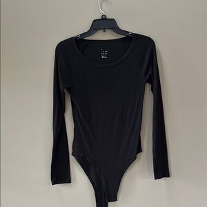 A New Day Black Long Sleeve Bodysuit